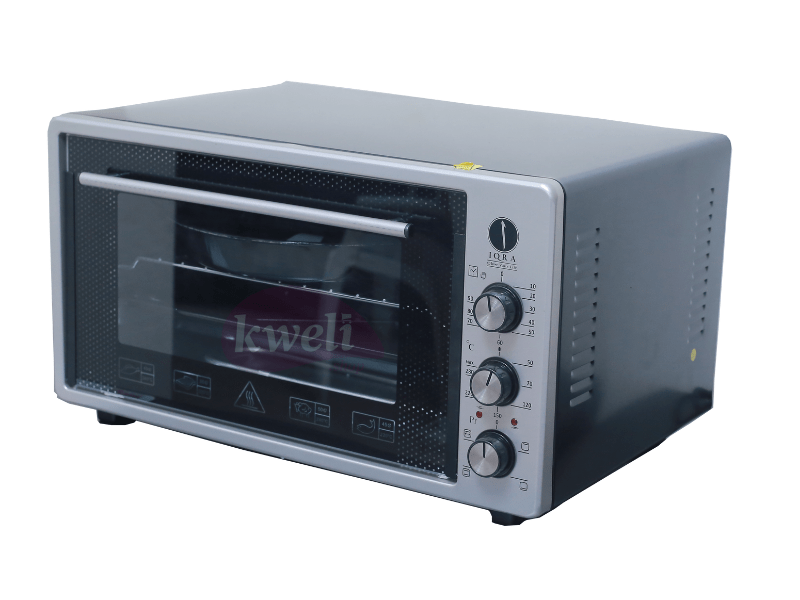 Buy new IQRA 45 Litre Mini Electric Oven with Rotisserie IQ-EO450-BGT, Gray/Black in Uganda - - Free Delivery > Long warranty > Lifetime After-sales Support