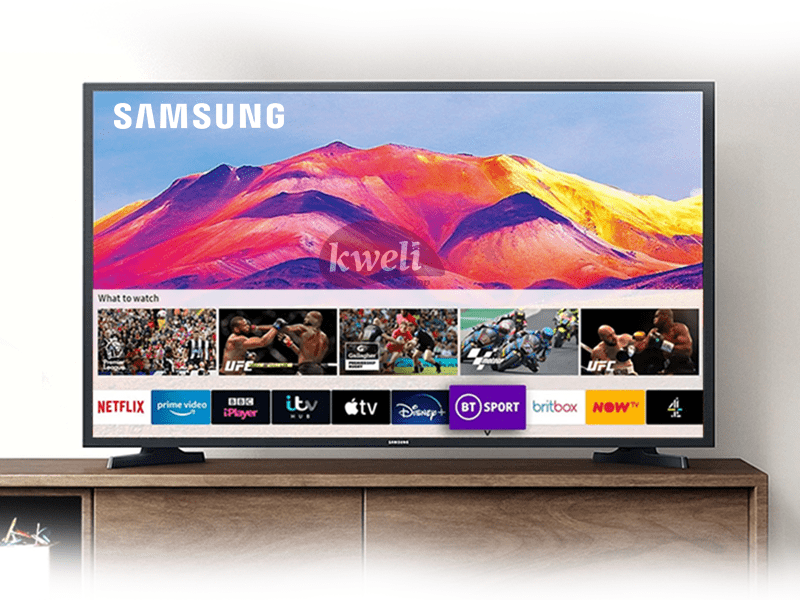 Buy new Samsung 43 inch Smart TV UA43T5300; Full HD Smart TV, Bluetooth, Mobile-to-TV Mirror, Free-to-air, Apps by Tizen™ in Uganda - - Free Delivery > Long warranty > Lifetime After-sales Support