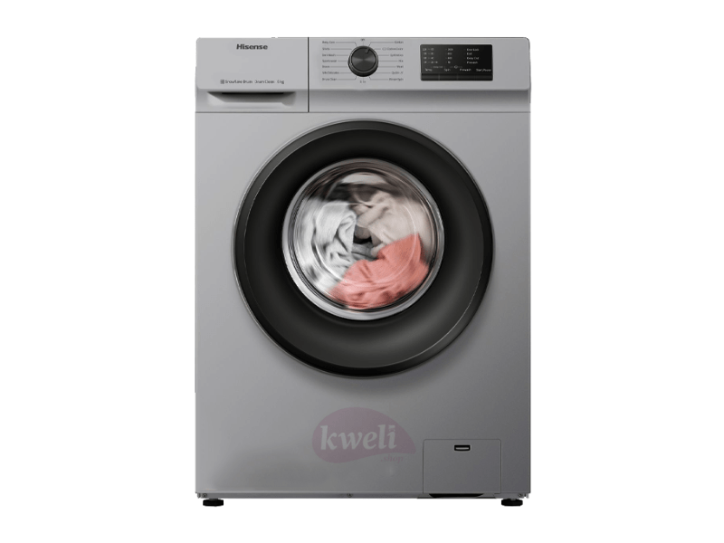 Buy new Hisense 6kg Front Load Washing Machine; Baby Care, Steam, Prewash, Stop & Reload, 1,000RPM WFVc6010S in Uganda - - Free Delivery > Long warranty > Lifetime After-sales Support
