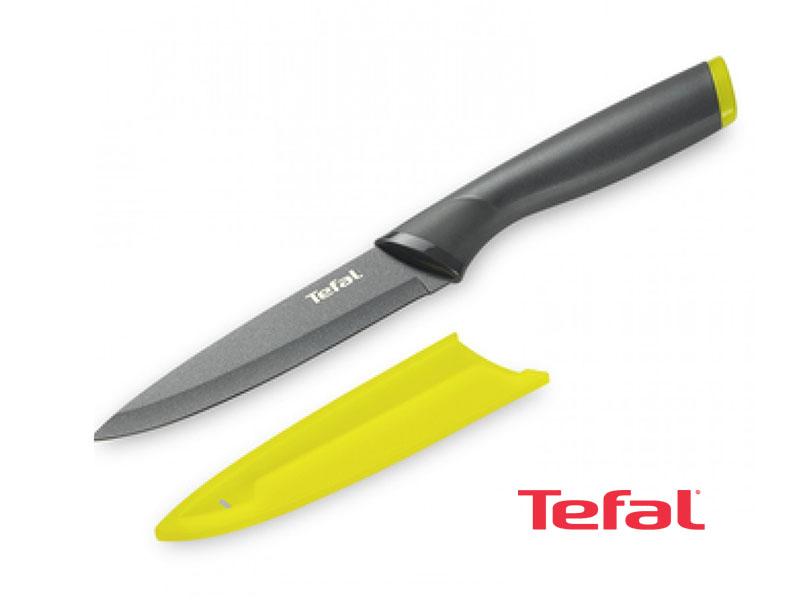 Buy new Tefal Fresh Kitchen Knife + Protection, Stainless Steel 12cm - K1220714 in Uganda - - Free Delivery > Long warranty > Lifetime After-sales Support