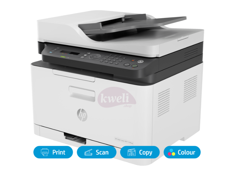 Buy new HP Multifunction Color Laser Printer 179fnw with Auto Doc Feeder; Colour Print, Copy, Scan, Fax, WiFi in Uganda - - Free Delivery > Long warranty > Lifetime After-sales Support