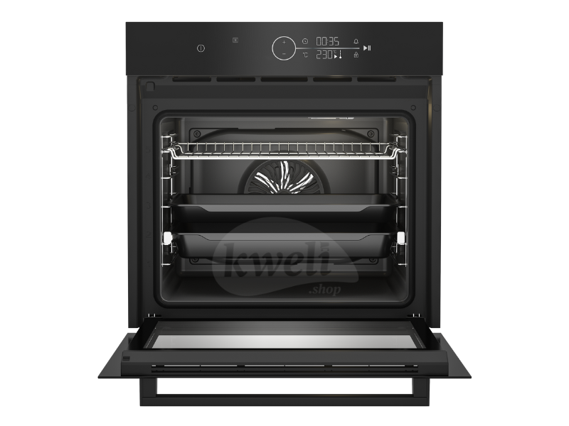 Buy new Beko 60cm Built-In Oven BBIM17400BDS; Fan-Assisted, 10 Functions, LED Touch Control, Steam Cleaning, Black in Uganda - - Free Delivery > Long warranty > Lifetime After-sales Support