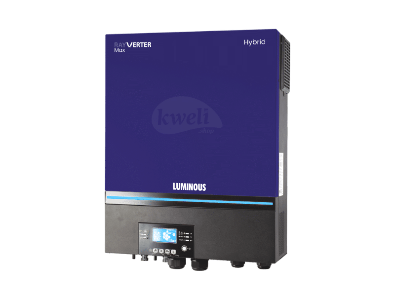 Buy new Luminous Rayverter MAX 11KVA/11KW 48V Hybrid Solar Inverter; Built-in 150A MPPT Solar Charge Controller, 11000W PV Input, 500V Voc, 90-450V MPPT Range, Pure Sine Wave Output in Uganda - - Free