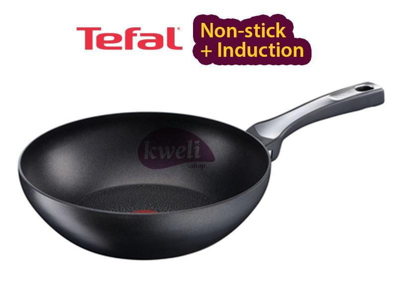 Buy new Tefal Expetise Wokpan 28cm C6201972, Extra Durable Black; Gas, Electric and Induction Wokpan in Uganda - - Free Delivery > Long warranty > Lifetime After-sales Support