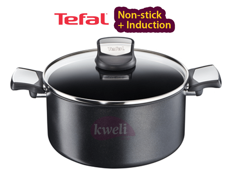 Buy new Tefal Extra Durable Non-stick Stewpot 24cm - C6204672 Gas, Electric and Induction Stewpot in Uganda - - Free Delivery > Long warranty > Lifetime After-sales Support