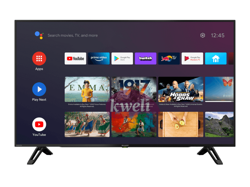 Buy new Sharp 70 inch 4K UHD Android TV 4TC70CK3X; Smart TV with Bluetooth, WIFI, Chromecast, Free-to-Air Receiver, 225watts in Uganda - - Free Delivery > Long warranty > Lifetime After-sales Support
