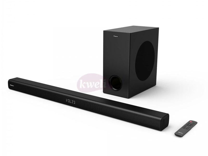 Buy new Hisense 2.1Ch Soundbar with Wireless Subwoofer HS218 - 200 watts, Bluetooth, DOLBY Audio, in Uganda - - Free Delivery > Long warranty > Lifetime After-sales Support