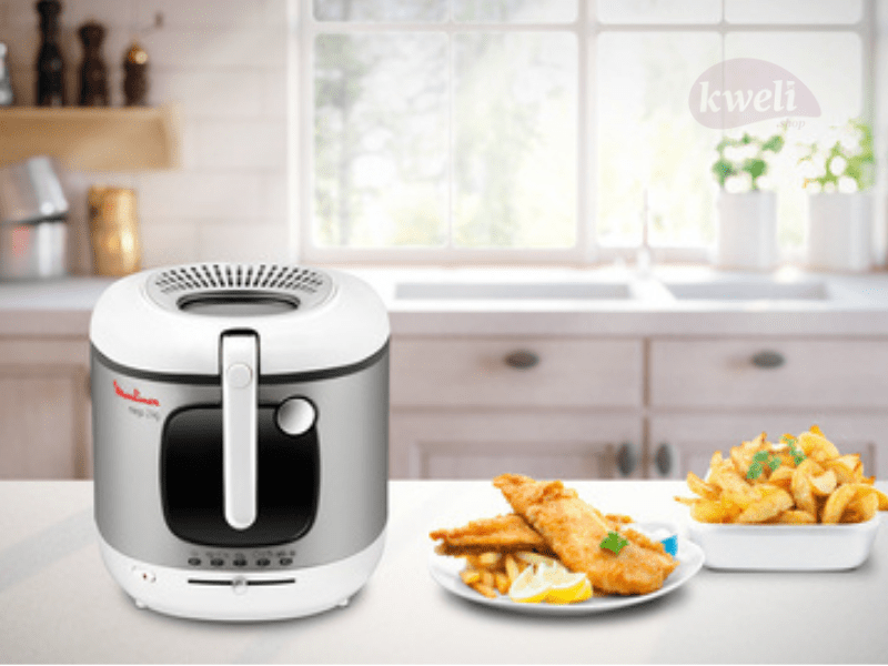 Buy new Moulinex 3-liter/2kg Deep Fryer AM480027; 2100 watts, Non-stick removable bowl in Uganda - - Free Delivery > Long warranty > Lifetime After-sales Support