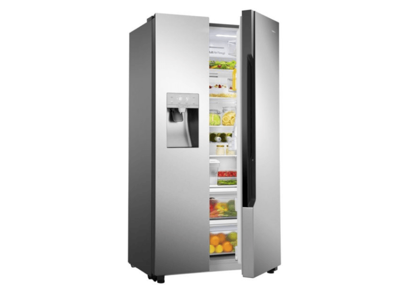 Buy new Hisense 670-liter Side-by-side Refrigerator with Dispenser RC-67WS4SB1 - Silver, Side By Side Refrigerator, Total No Frost in Uganda - - Free Delivery > Long warranty > Lifetime After-sales Su