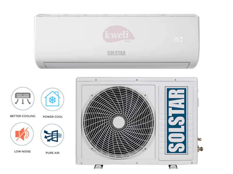Buy new Solstar 9000 BTU Wall Split Air Conditioner, R410a - ASI/ASU09TG-AS; free copper pipe in Uganda - - Free Delivery > Long warranty > Lifetime After-sales Support