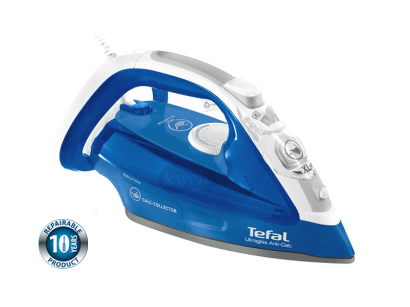 Buy new Tefal UltraGliss Steam Iron FV4964M0 2500 watts, Non-stick Soleplate in Uganda - - Free Delivery > Long warranty > Lifetime After-sales Support