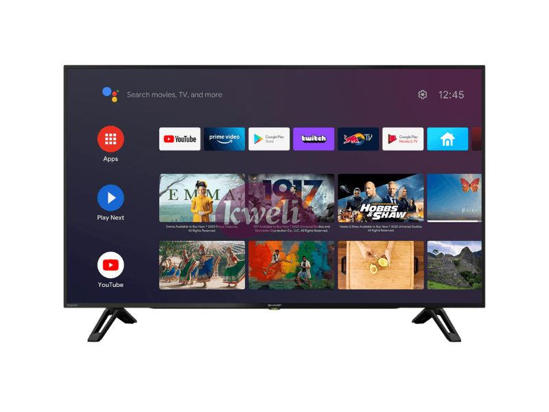 Buy new Sharp 42 inch Full HD Android TV 2TC42BG1X; Smart TV with Bluetooth, WIFI, Chromecast, Free-to-Air Receiver, 82watts in Uganda - - Free Delivery > Long warranty > Lifetime After-sales Support