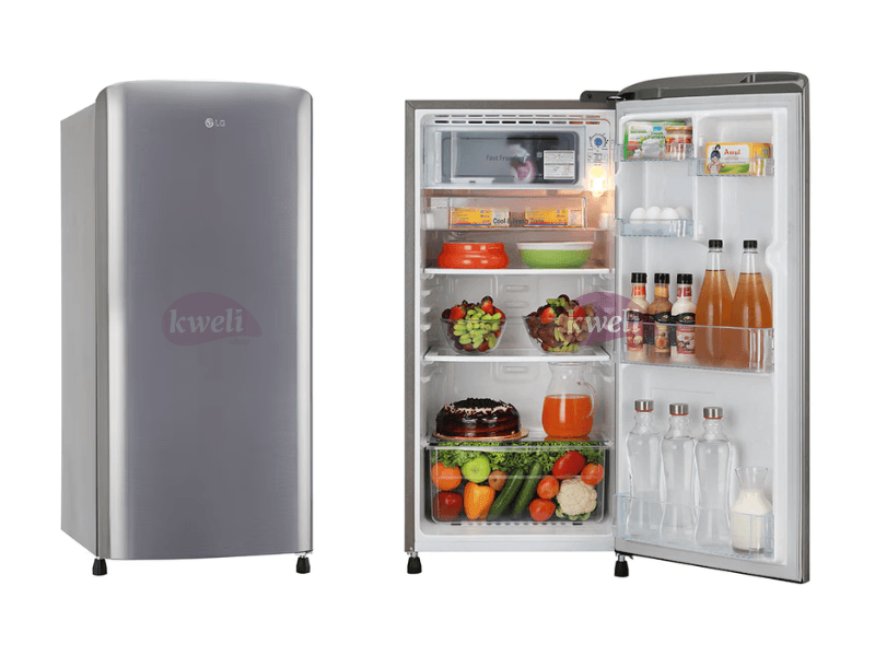 Buy new LG 180-Litre Single Door Refrigerator GL-B201SLLB; Single Door, Smart Inverter Compressor, Large Capacity Freezer, Big Vegetable Box, Semi Auto Defrost in Uganda - - Free Delivery > Long warra