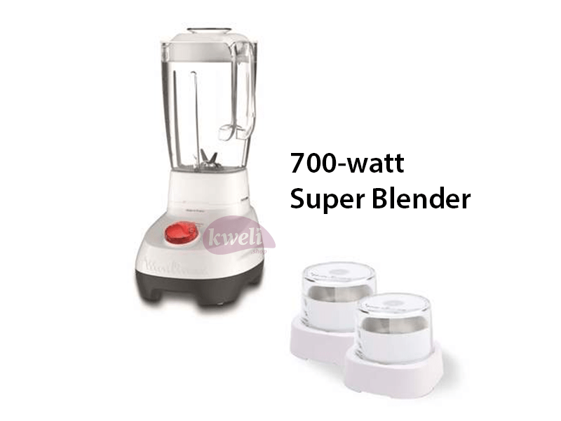 Buy new Moulinex Superblender 1.75 Litre Blender with 2 Attachments, 700 Watts, White, Plastic - LM207127