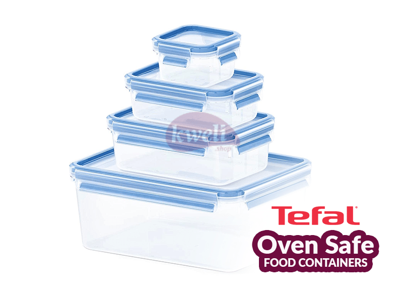 Buy new Tefal Plastic Food Storage Containers, Ovensafe, BPA-free, Set of 4 in Uganda - - Free Delivery > Long warranty > Lifetime After-sales Support