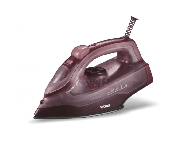 Buy new Solstar Non-stick Steam Iron IS 1118A-BRB SS, 2,200 watts in Uganda - - Free Delivery > Long warranty > Lifetime After-sales Support