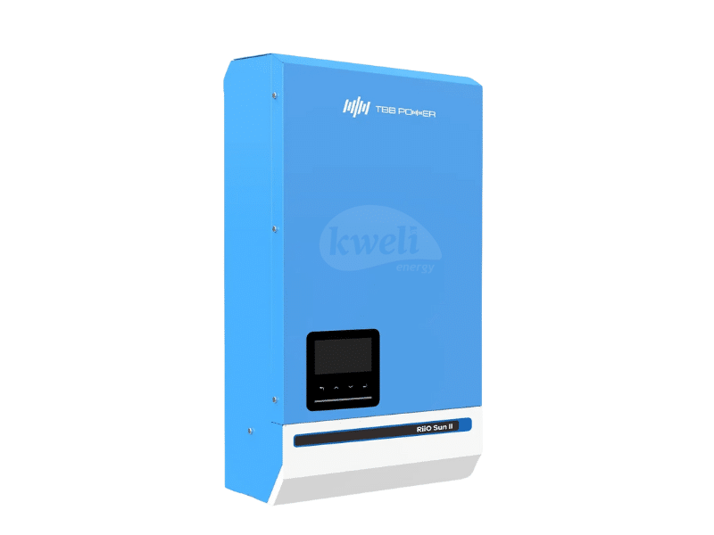 Buy new TBB RiiO Sun II 5kVA/5kW 48V All-in-One Solar Inverter; Built-in Dual MPPT Charge Controllers (8.8kWp/250Voc), Battery Charger, Pure Sine Wave Output, Transformer-Based Design. in Uganda - - F