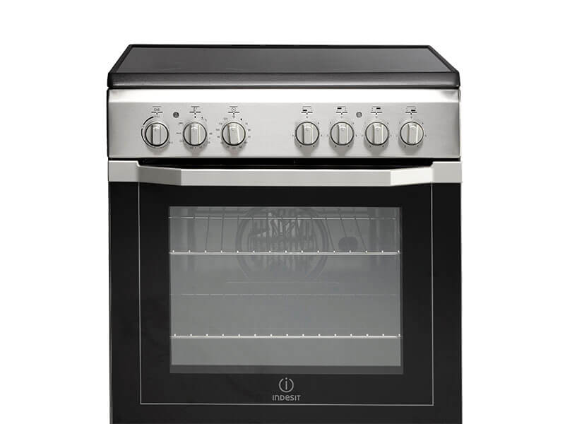 Buy new Indesit 4 Electric Cooker with Ceramic Cooktop + Electric Oven, 60cm - I6VV2AX in Uganda - - Free Delivery > Long warranty > Lifetime After-sales Support