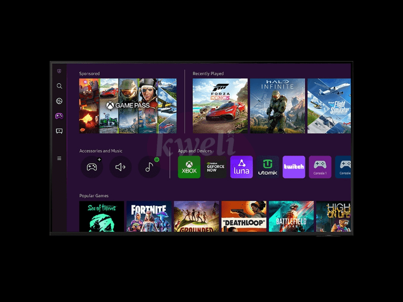 Buy new Samsung 55 inch Crystal UHD 4K Smart TV UA55CU8000(2023); AirSlim, Dynamic Crystal Color, Smart Remote + Mic, Tizen™, 150 watts in Uganda - - Free Delivery > Long warranty > Lifetime After-sal