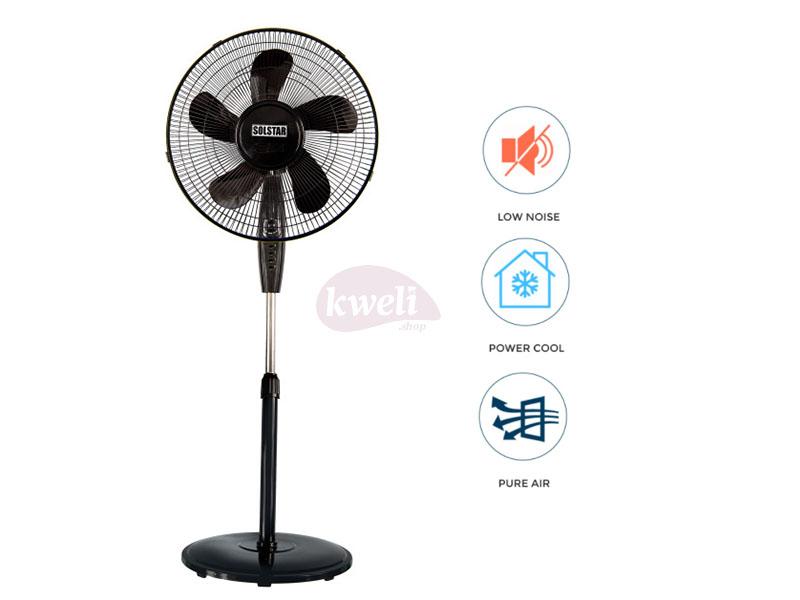 Buy new Solstar Stand Fan 16 inch FS 1627U-BK SS - Low Noise, Free Standing Fan in Uganda - - Free Delivery > Long warranty > Lifetime After-sales Support