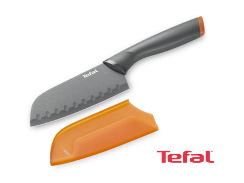 Buy new Tefal Santoku FreshKitchen knife + Case, Stainless Steel 12 cm - K1220114 in Uganda - - Free Delivery > Long warranty > Lifetime After-sales Support