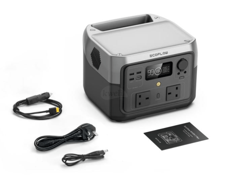 Buy new EcoFlow RIVER 2 MAX UK Portable Power Station 500W; 512Wh Lithium Battery, 6kg light weight, Umeme, Car & Solar panel charging supported, full charge in 60 minutes in Uganda - - Free Delivery 