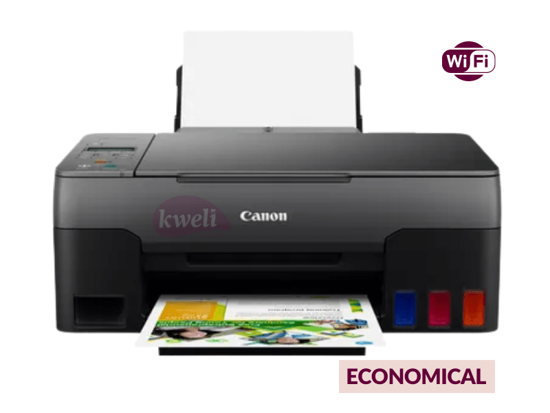 Buy new Canon High Yield Printer G3420; Economical Colour Printer with Copy, Scan and WIFI– 12,000/7,700 pages in Uganda - - Free Delivery > Long warranty > Lifetime After-sales Support