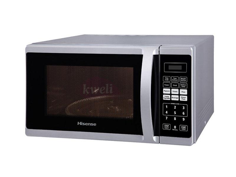 Buy new Hisense 28-liter Microwave H28MOMME; 900 watts, 6 auto menus, defrost, 10 power levels setting in Uganda - - Free Delivery > Long warranty > Lifetime After-sales Support