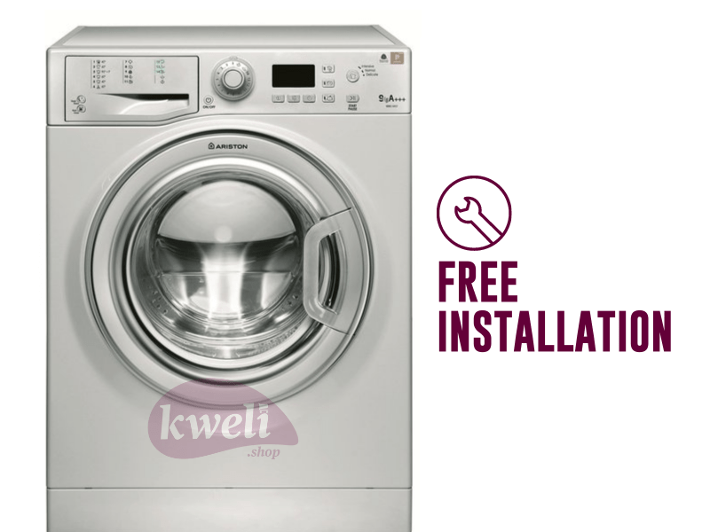 Buy new Ariston 9kg Front Loading Washing Machine WMG9437SEX - A+++ Energy Efficiency, 14 Wash Programs in Uganda - - Free Delivery > Long warranty > Lifetime After-sales Support
