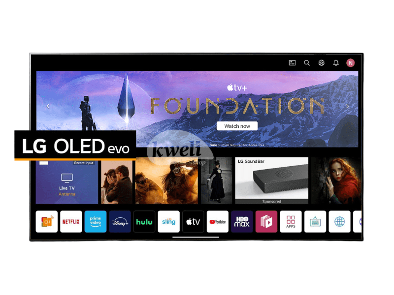Buy new LG 65 inch 4K UHD OLED evo Smart TV OLED65G1PVA; 4k Cinema HDR, ThinQ, Voice Remote, Bluetooth in Uganda - - Free Delivery > Long warranty > Lifetime After-sales Support