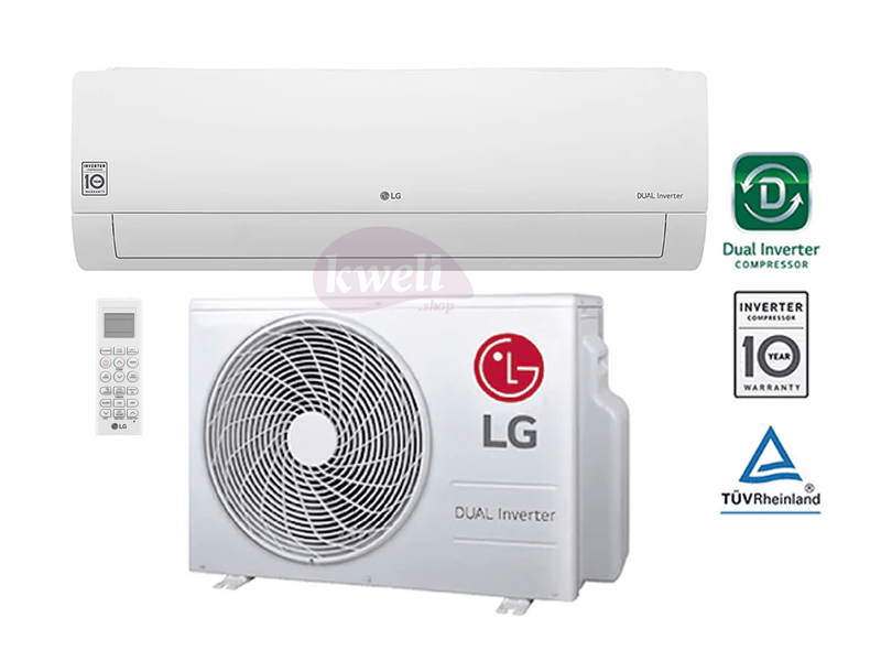 Buy new LG 18000 BTU Wall Split Air Conditioner, R410a - S4-Q18 KL3QA; DUAL Inverter Air Conditioner, 2.0HP, 70% Energy Saving, 40% Faster Cooling in Uganda - - Free Delivery > Long warranty > Lifetim