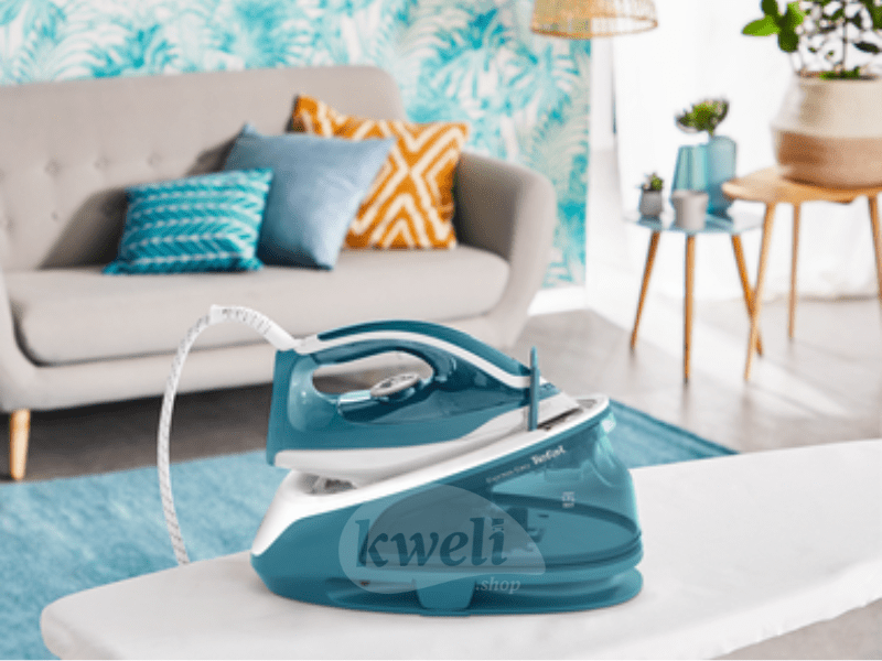 Buy new Tefal Easy Steam Steam Generator Iron SV6131G0, 2200 watts, Ceramic Xpress Glide in Uganda - - Free Delivery > Long warranty > Lifetime After-sales Support