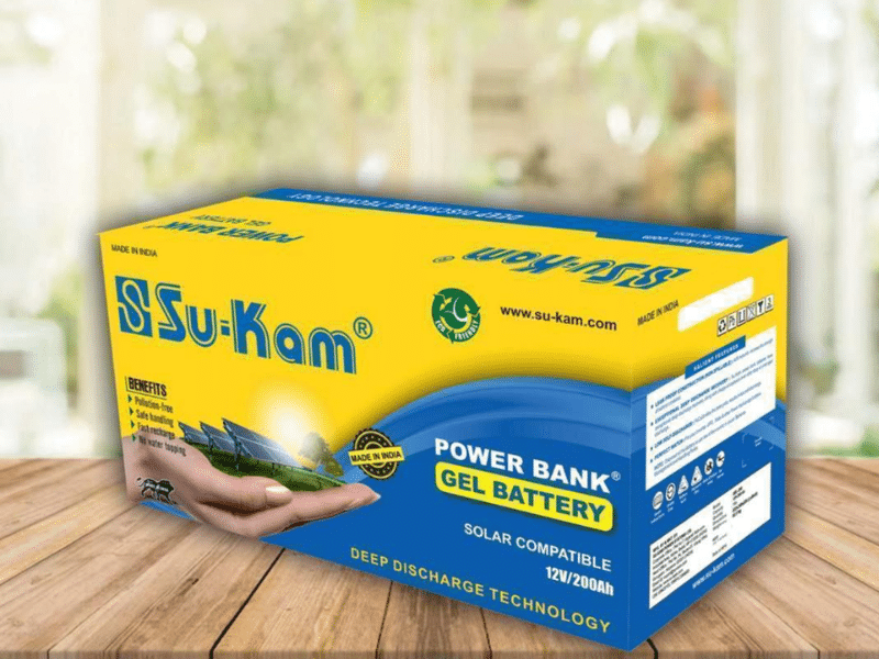 Buy new Su-Kam 200Ah 12V Gel Deep-Cycle Battery; AGM Separator Design, PbCaSn Alloy Grids, Long Life up to 10 Years, Maintenance-Free Power Backup in Uganda - - Free Delivery > Long warranty > Lifetim