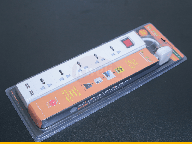 Buy new IQRA Dr Volt 4-way Smart Extension Cable with USB Ports and Over-voltage Protection, Max Load 2860 watts in Uganda - - Free Delivery > Long warranty > Lifetime After-sales Support