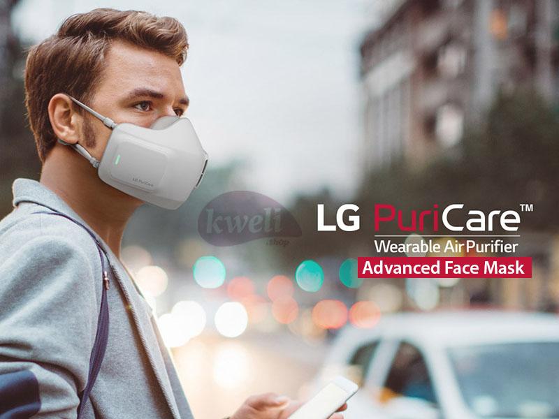 Buy new LG PuriCare™ Wearable Air Purifier AP300AWFA; Advanced Face Mask, LG PuriCare Face Mask in Uganda - - Free Delivery > Long warranty > Lifetime After-sales Support
