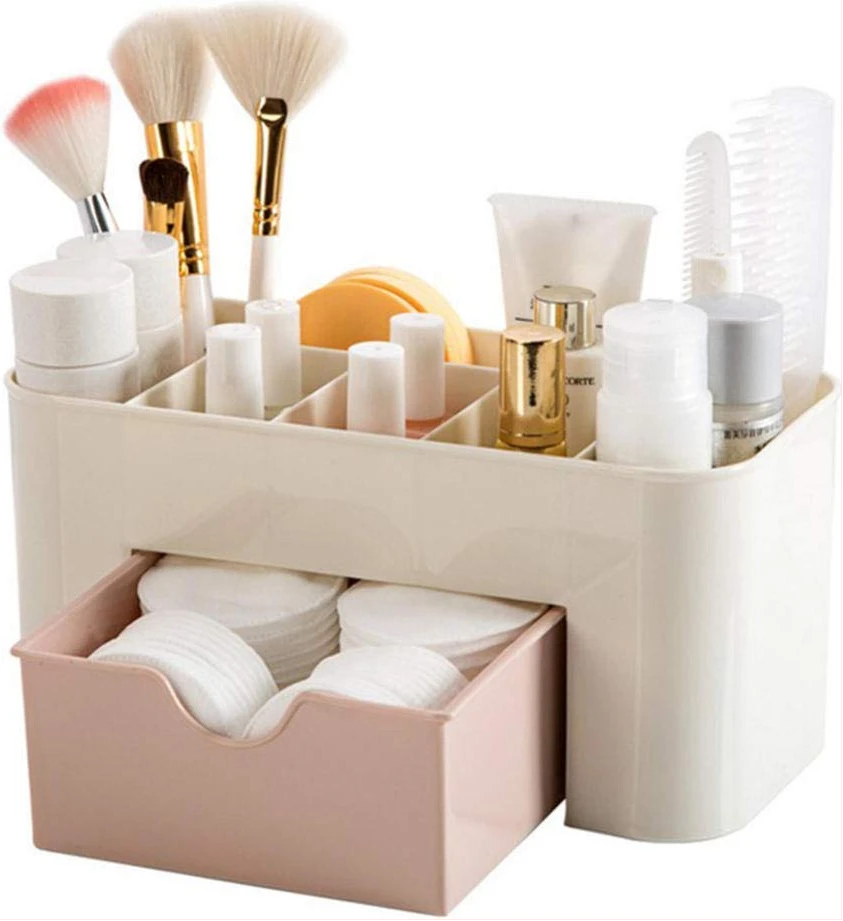 Makeup Organizer,Cosmetic Organizer/Box for Bathroom, Organizer Drawers,Makeup Brush Organizer Space- Saving Space Storage Box Makeup Storage Organizer