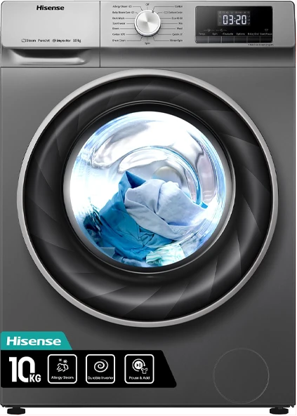 Hisense 10KG Automatic Front Load Washing Machine Inverter Motor Technology