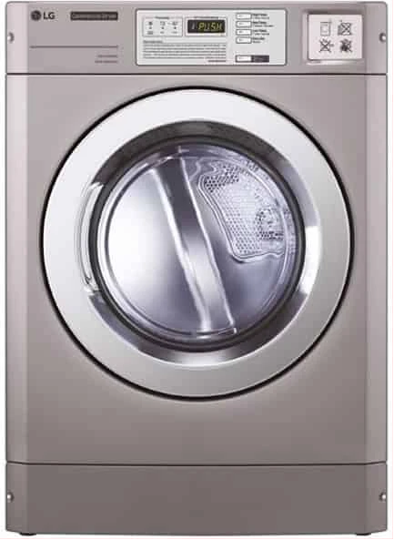 LG 10kg Commercial Dryer RV1329C7T; Front Load Commercial Dryer Silver - Stackable