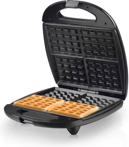 Saachi 4Pcs-Square Waffle Maker, Black, NL-WM-1562