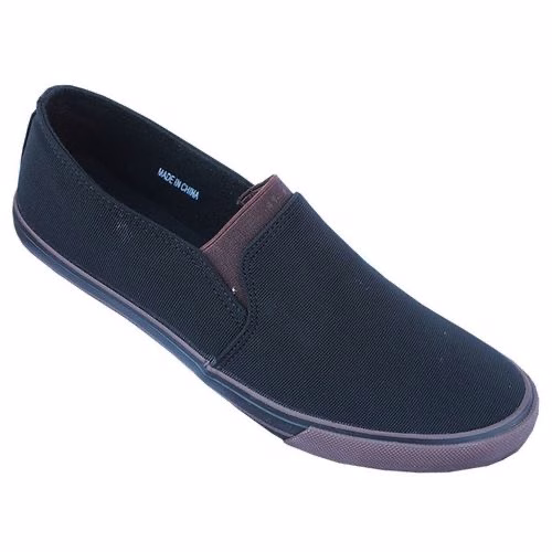 Men's Slipon Plimsolls - Black