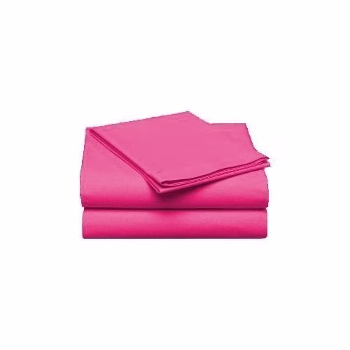 Cotton Bed Sheets with 2 Pillowcases - Pink