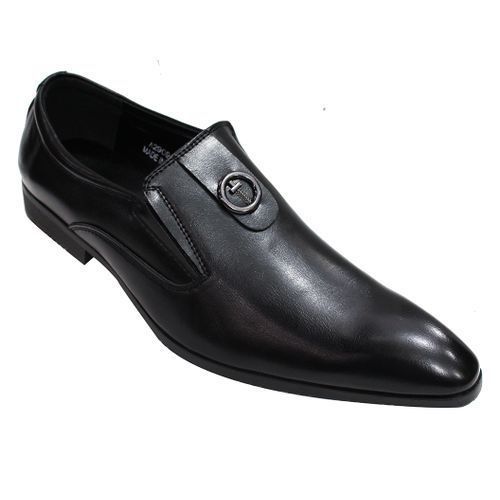 Designer Men's Leather Gentle Formal Shoes - Black