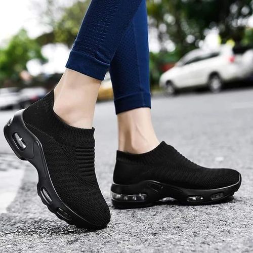 Ladies' Stylish Fashion Sneakers - Black
