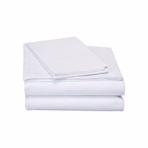 Cotton Bedsheets with 2 Pillowcases - White