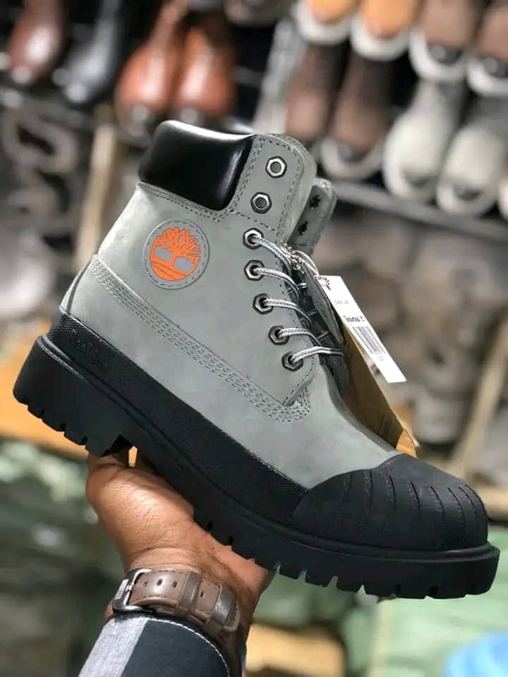 Timberland Men's Lace-up Boots Shoes - Grey/Black