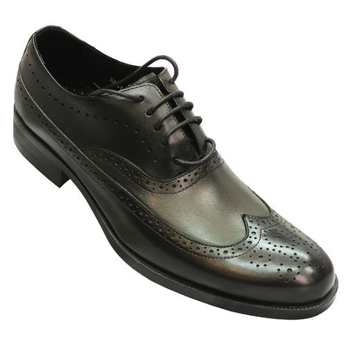 MORETTI Men's Faux Leather Formal Shoes - Black.