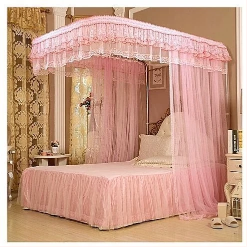 2 Stand Rail Mosquito Net - Pink