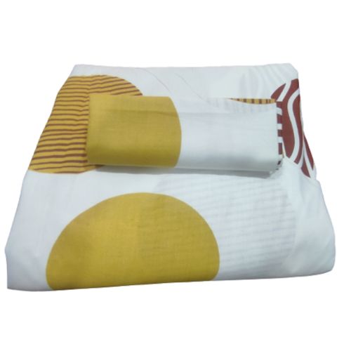 Double Cotton Bedsheets with 2 Pillowcases - Yellow