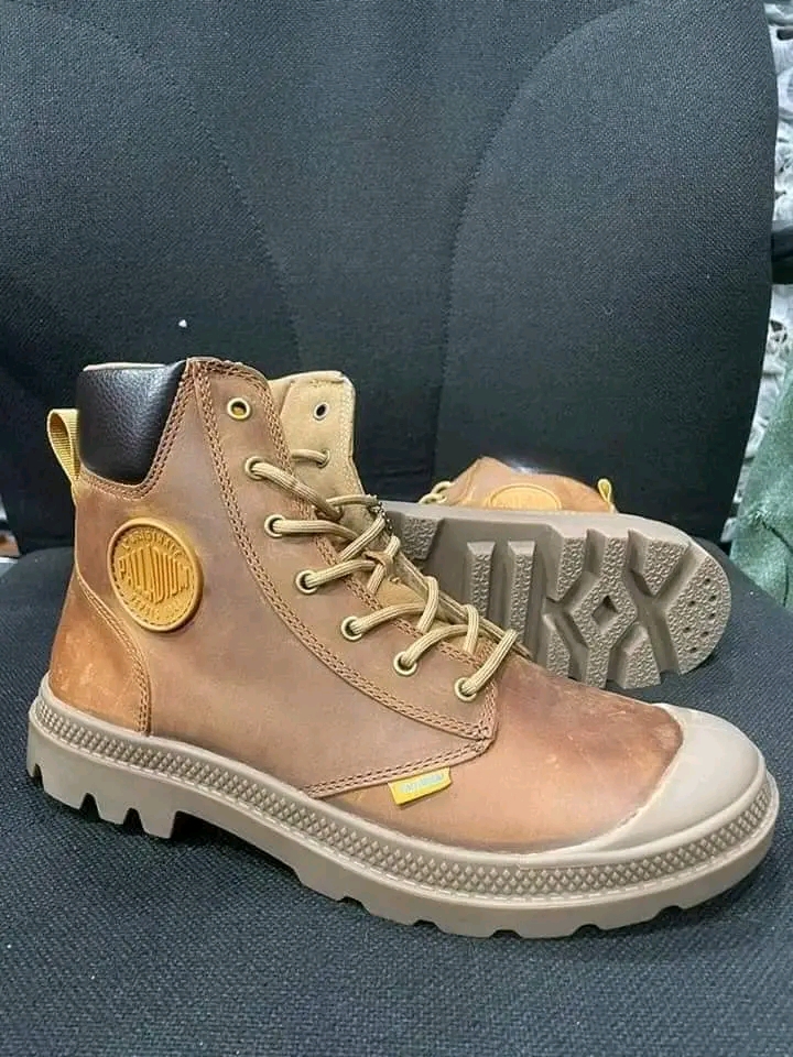 Men's Designer palladium Boots - Brown&Black