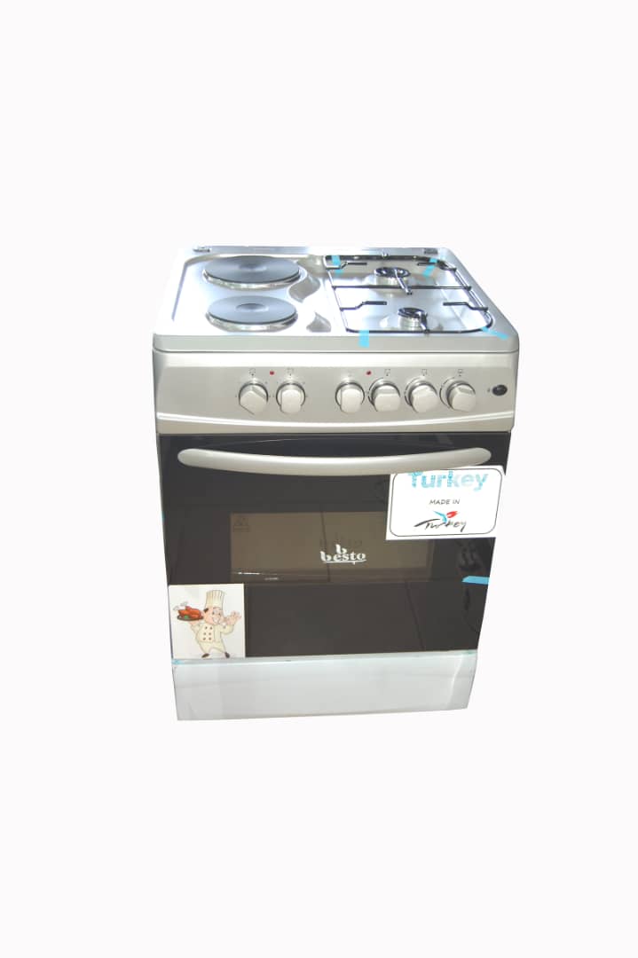 Besto Two Gas + Two Electric Upright Oven, 60x60cm